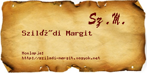 Sziládi Margit névjegykártya